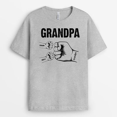 Grandpa & Us™ personalized t-shirt with grandkids' names
