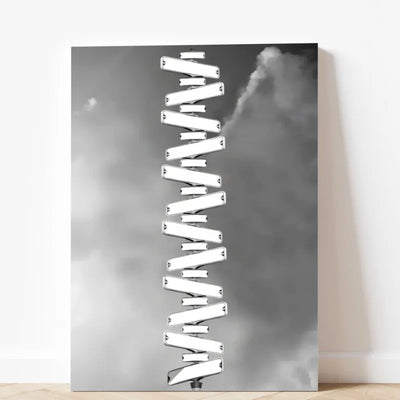 Crossed Paths™ personalized family name signpost canvas