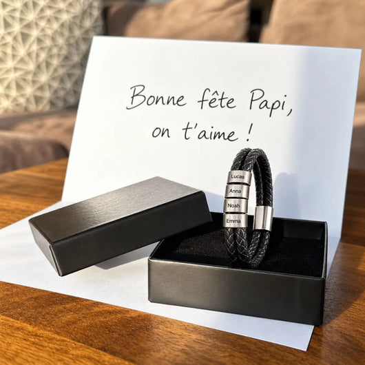 My People™ – Personalized Leather Bracelet