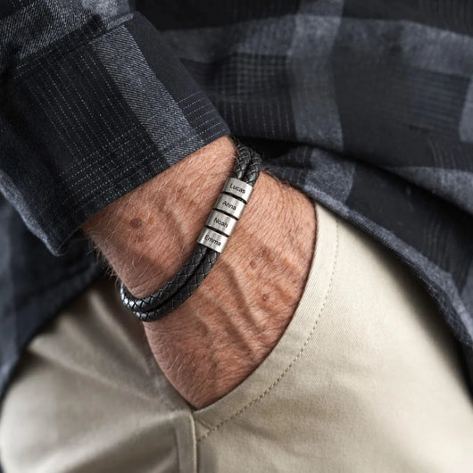 My People™ – Personalized Leather Bracelet