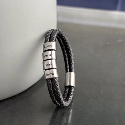My People™ – Personalized Leather Bracelet