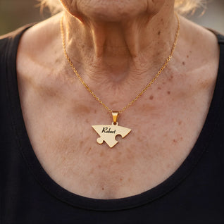 Pieces of Us™ – Personalized Family Puzzle Necklace Set