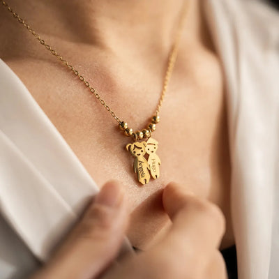 A Mother's Love™ personalized necklace with children's names for Mom