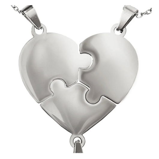 Pieces of Us™ – Personalized Family Puzzle Necklace Set