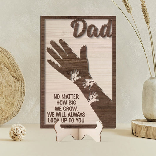 Close to You™ personalized wooden plaque for Dad or Mom