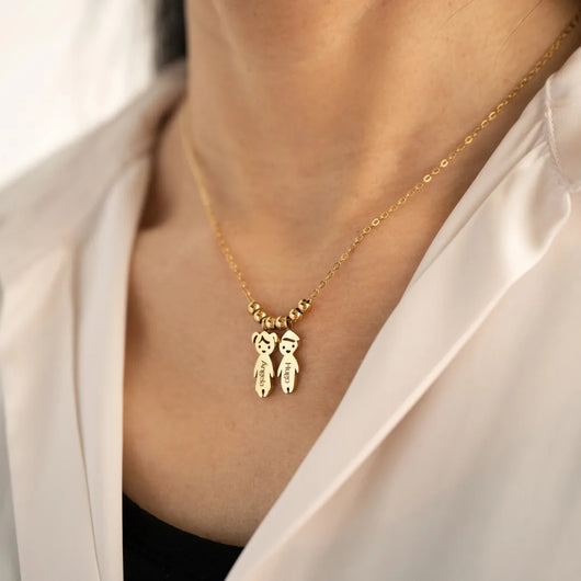 A Mother's Love™ personalized necklace with children's names for Mom