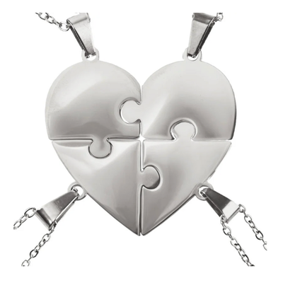 Pieces of Us™ – Personalized Family Puzzle Necklace Set