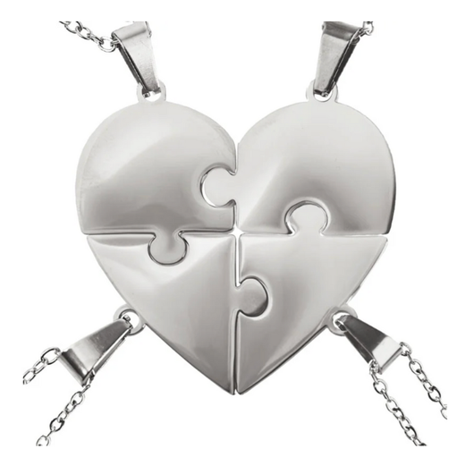 Pieces of Us™ – Personalized Family Puzzle Necklace Set