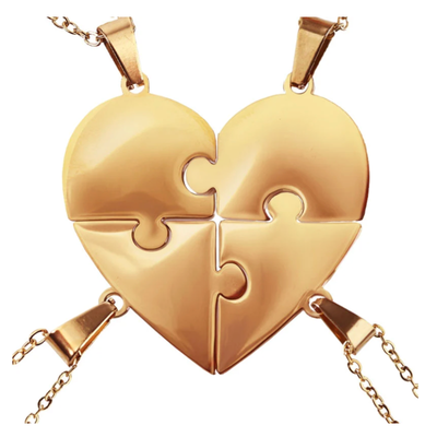 Pieces of Us™ – Personalized Family Puzzle Necklace Set