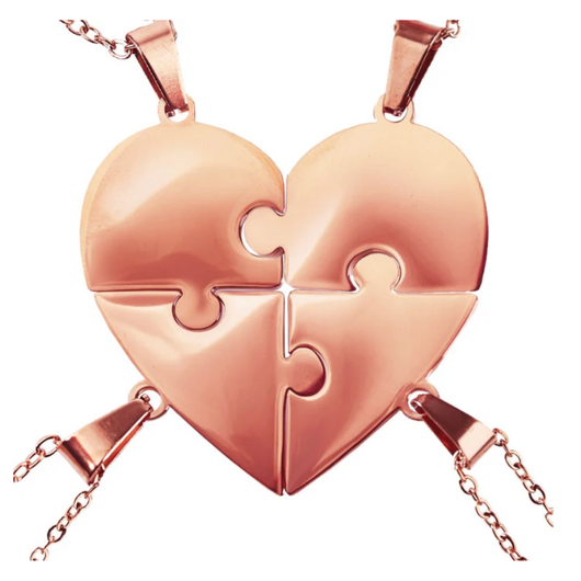 Pieces of Us™ – Personalized Family Puzzle Necklace Set