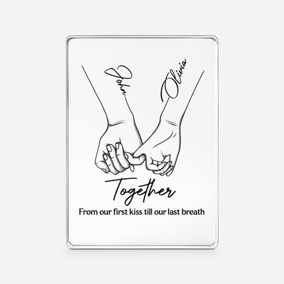 Forever Bound™ – Personalized Acrylic Plaque for Couples