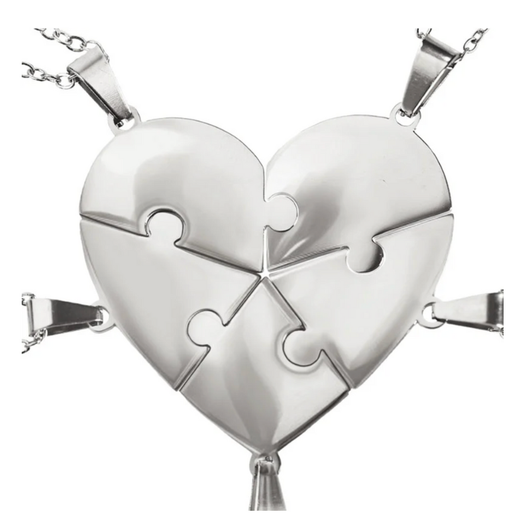 Pieces of Us™ – Personalized Family Puzzle Necklace Set