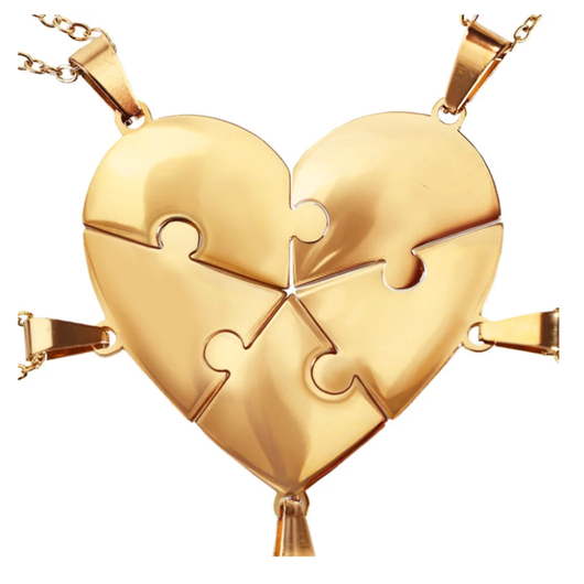 Pieces of Us™ – Personalized Family Puzzle Necklace Set