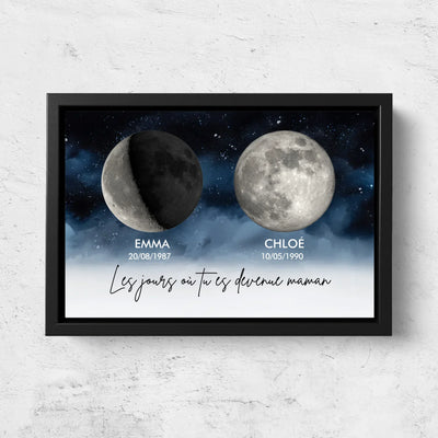 Family Moons™ - Personalized Birth Moon Canvas