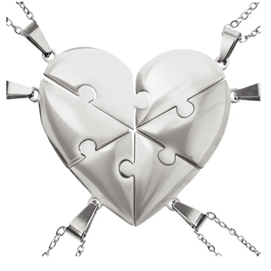 Pieces of Us™ – Personalized Family Puzzle Necklace Set