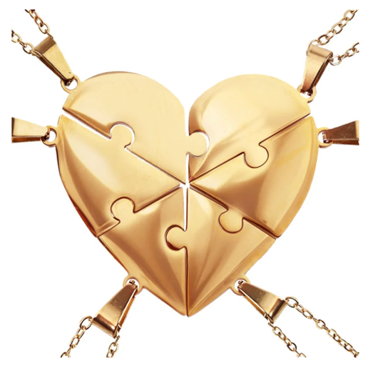 Pieces of Us™ – Personalized Family Puzzle Necklace Set