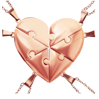 Pieces of Us™ – Personalized Family Puzzle Necklace Set
