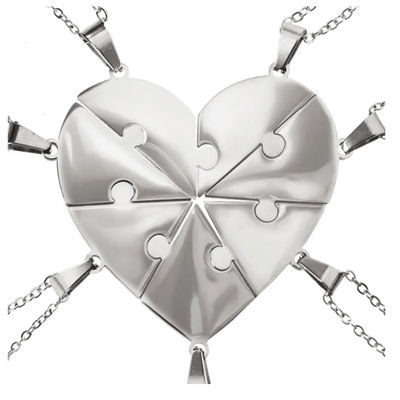 Pieces of Us™ – Personalized Family Puzzle Necklace Set