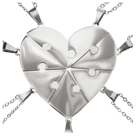 Pieces of Us™ – Personalized Family Puzzle Necklace Set