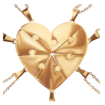 Pieces of Us™ – Personalized Family Puzzle Necklace Set