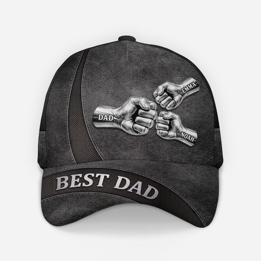 Hero Dad™ personalized Best Dad cap with children's names