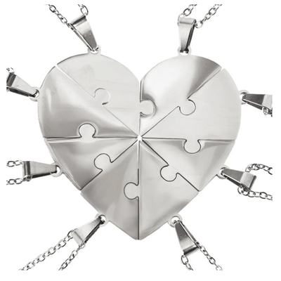 Pieces of Us™ – Personalized Family Puzzle Necklace Set