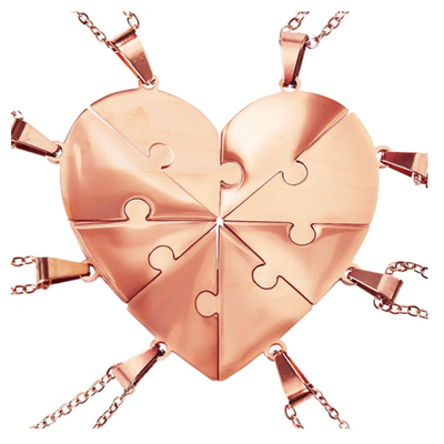 Pieces of Us™ – Personalized Family Puzzle Necklace Set