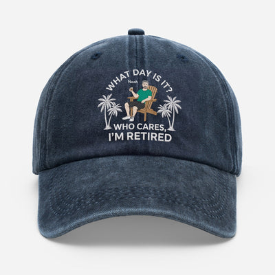 Retired Dad™ personalized retirement cap for Dad