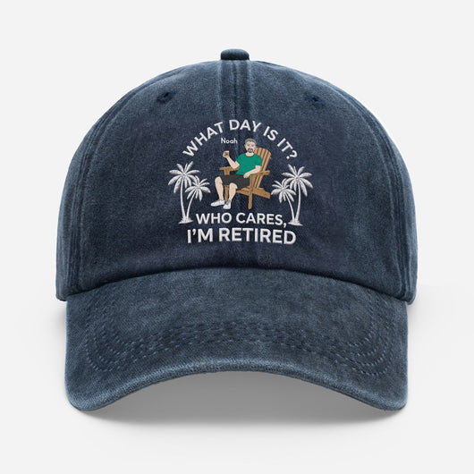 Retired Dad™ personalized retirement cap for Dad