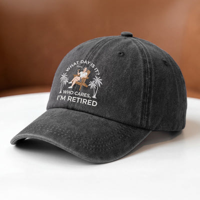 Retired Dad™ personalized retirement cap for Dad