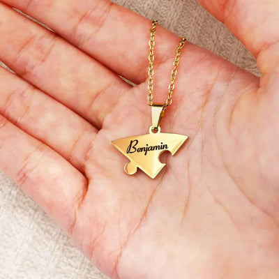 Pieces of Us™ – Personalized Family Puzzle Necklace Set