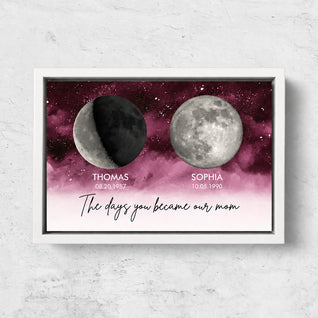 Family Moons™ - Personalized Birth Moon Canvas