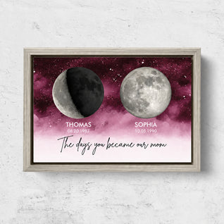 Family Moons™ - Personalized Birth Moon Canvas