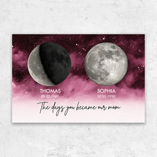Family Moons™ - Personalized Birth Moon Canvas