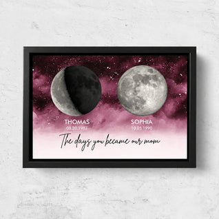 Family Moons™ - Personalized Birth Moon Canvas
