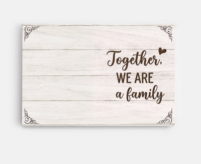 Spelled in Love™ personalized family name crossword canvas