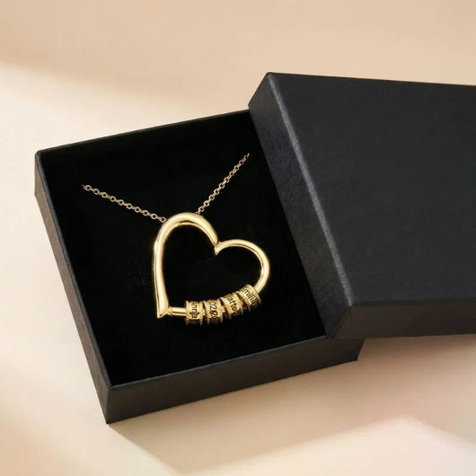 Mom's Heart™ personalized heart name necklace