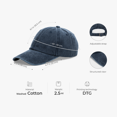 Retired Dad™ personalized retirement cap for Dad