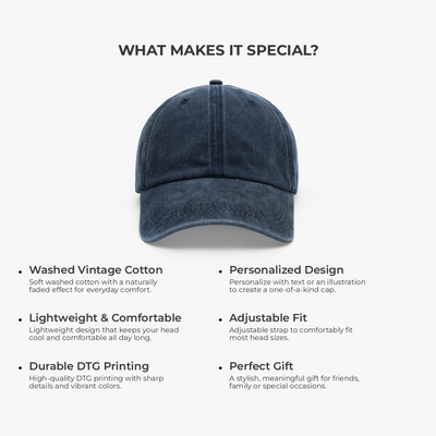 Retired Dad™ personalized retirement cap for Dad