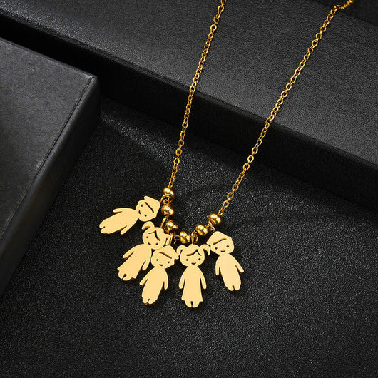 A Mother's Love™ personalized necklace with children's names for Mom