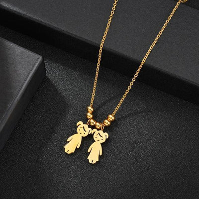A Mother's Love™ personalized necklace with children's names for Mom