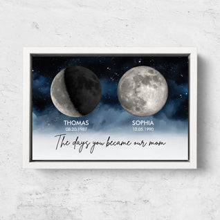 Family Moons™ - Personalized Birth Moon Canvas