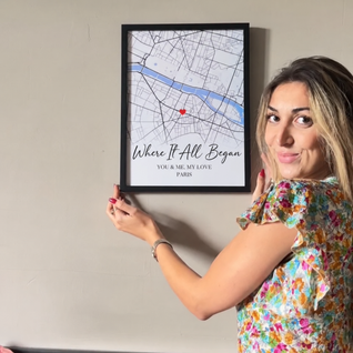 Our First Chapter™ – Personalized “Where We Met” Print