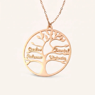 Tree of Life™ personalized family name necklace for Mom