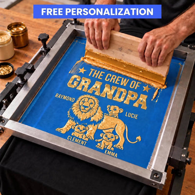 Grandpa's Crew™ personalized t-shirt with grandchildren's names