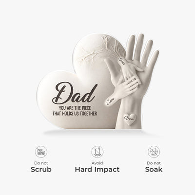 Hand in Hand™ – Personalized Acrylic Keepsake for Mom or Dad