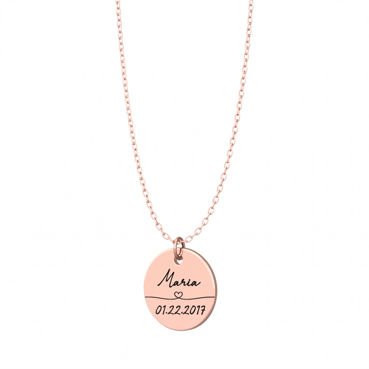 Eternal Link™ personalized name and date necklace