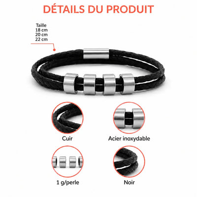 My People™ – Personalized Leather Bracelet