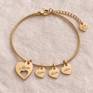 My Whole World™ - Personalized Heart Name Bracelet