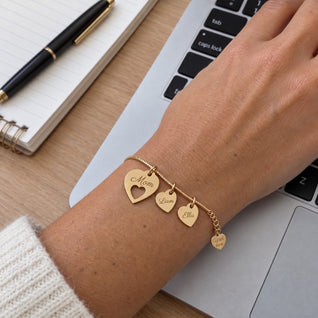 My Whole World™ - Personalized Heart Name Bracelet